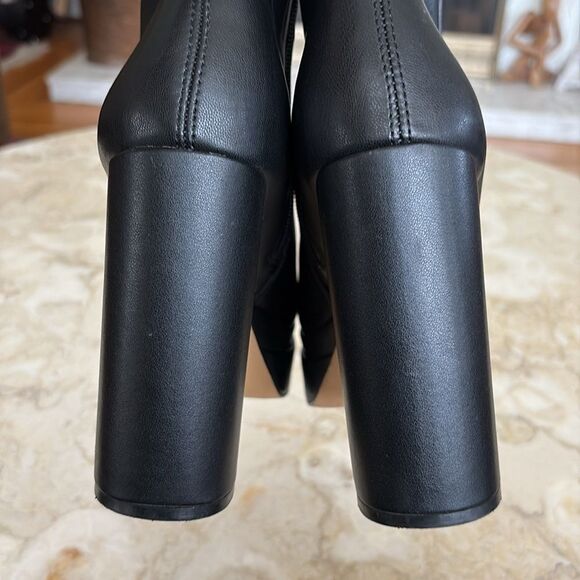 Aldo Mabel Chunky Platform Heeled Square Toe Ankle Boots - Picture 10 of 15